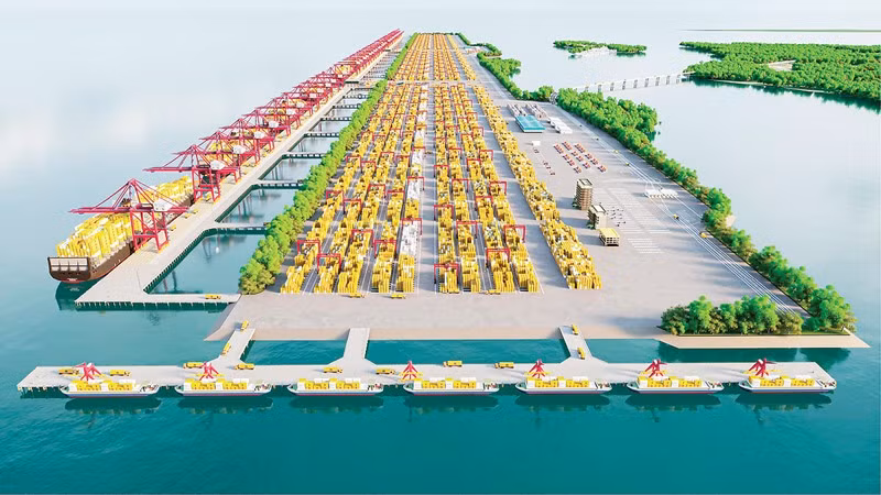The Can Gio port terminal zone is planned to have 2 to 4 berths by 2030, with a projected cargo throughput of 28.8 to 57.6 million tonnes. (Photo: VNA)
