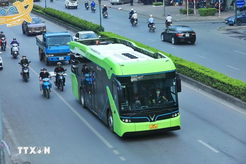 Hanoi targets all-green energy bus fleet by 2030 (Photo: VNA)