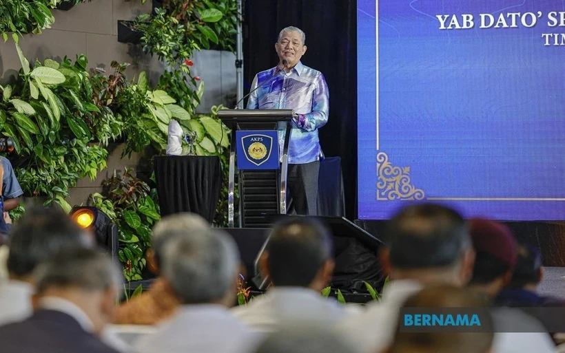 Deputy Prime Minister Datuk Seri Fadillah Yusof at the launch of the Malaysian Border Control and Protection Agency (AKPS) at Kuala Lumpur International Airport on February 2, 2025. (Photo: Bernama)