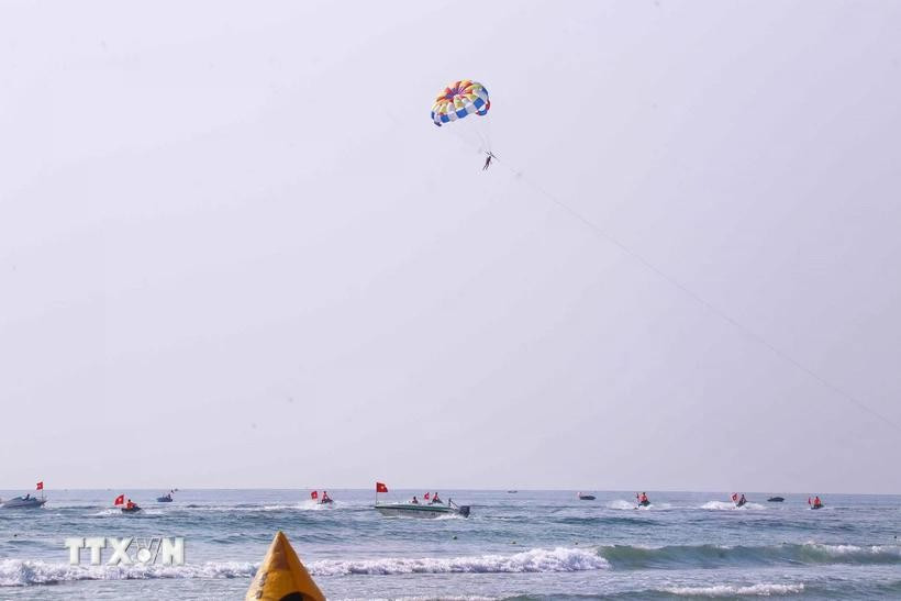 Sports activities held as part of the “Da Nang Beach Tourism Season” in April 2025. (Photo: VNA)