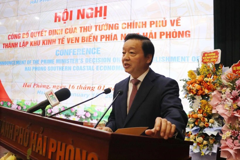 Deputy Prime Minister Tran Hong Ha addresses the event (Photo: VNA)