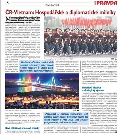 The Czech media sees bright outlook for economic ties with Vietnam (Photo: VNA/screenshot)