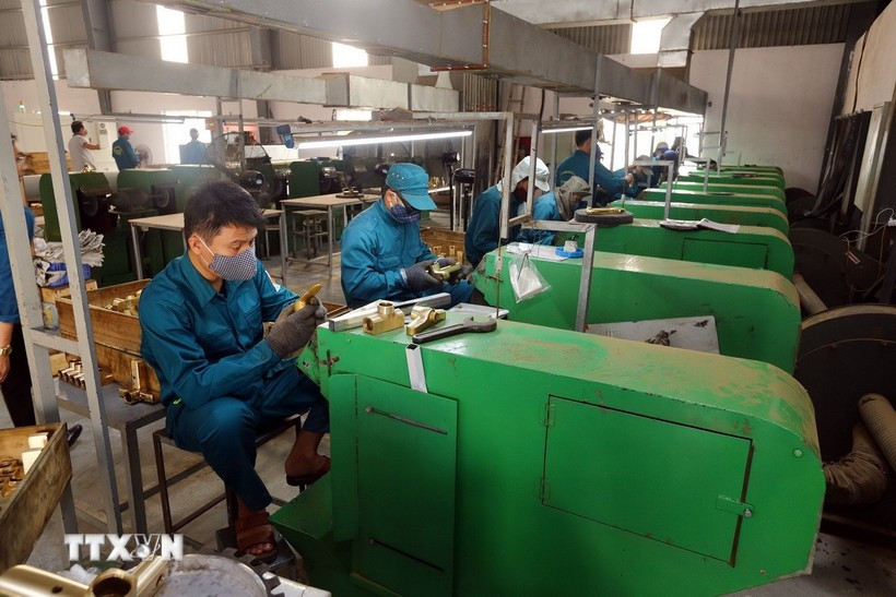 A production line at the TDV Vietnam Manufacturing and Trading Group Co., Ltd, located in the VSIP Nghe An Industrial Park. (Photo: VNA)