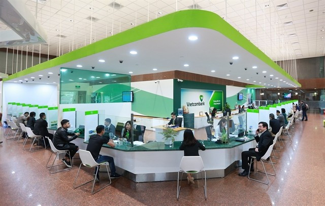 A transaction office of Vietcombank (VCB) in Hanoi (Photo: VNA)