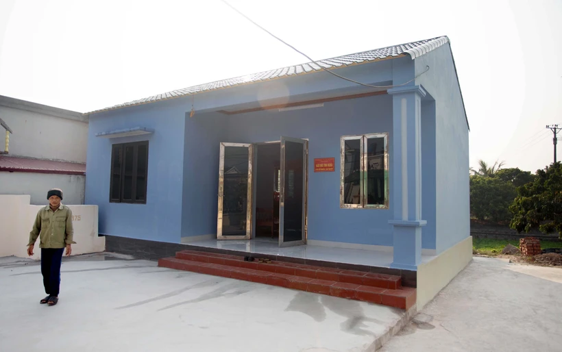 A new house built for a poor household in Thai Binh (Photo: VNA)