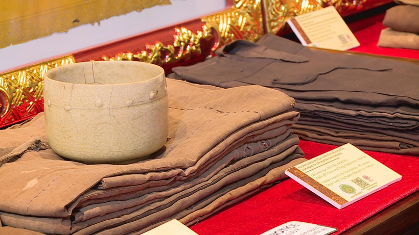 Buddist items on display at the exhibition (Photo: HTV)