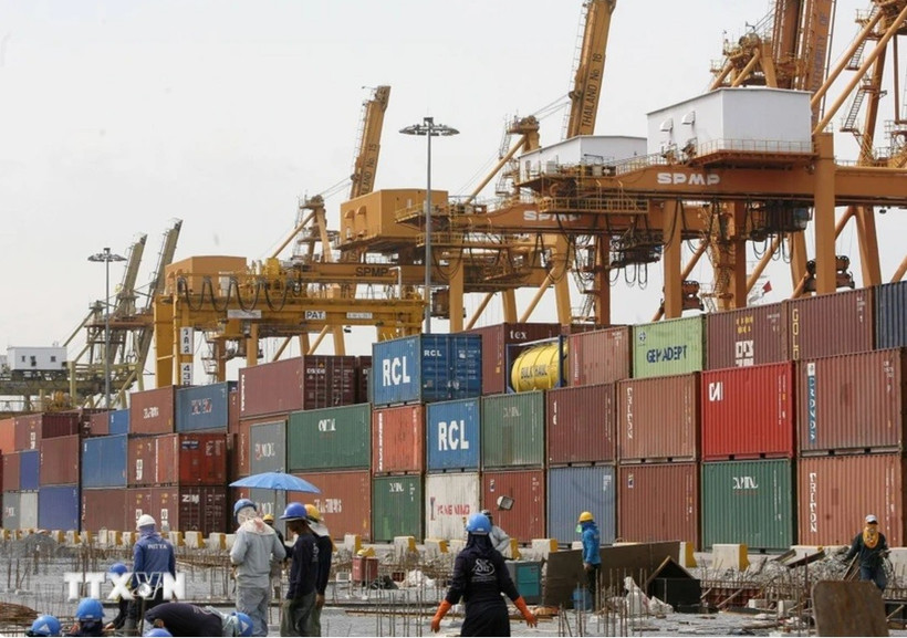 Goods stacked at a port in Bangkok, Thailand. (Photo: AFP)