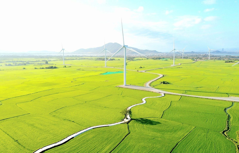 Dam Nai wind energy farm in Khanh Hoa province (Photo: VNA)