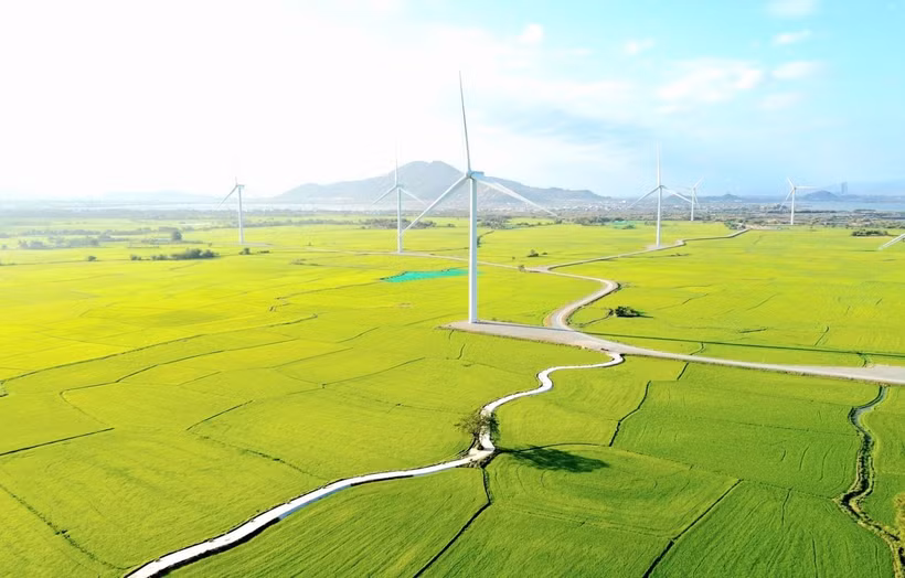 Dam Nai wind energy farm in Khanh Hoa province (Photo: VNA)