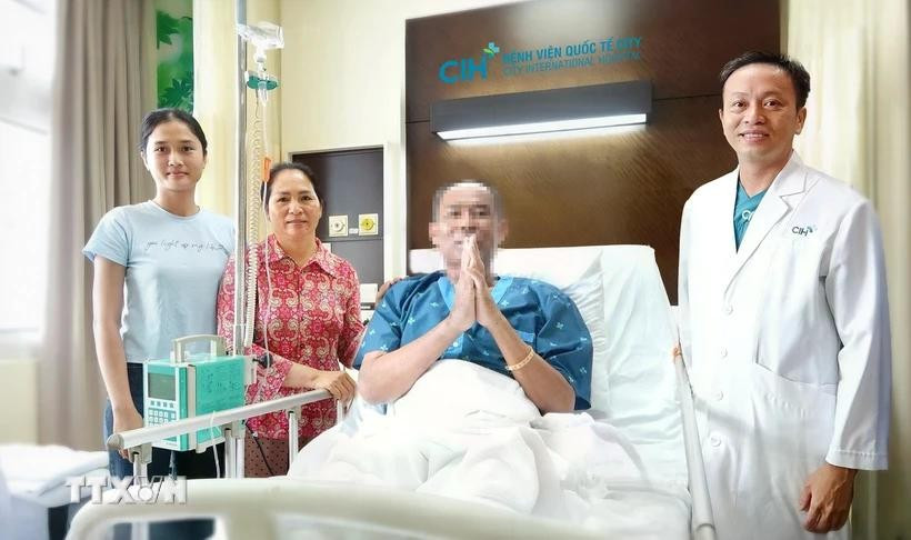 The 52-year-old Cambodian patient suffering from Whitmore’s disease has been cured in HCM City. (Photo: VNA)