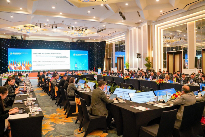 A view of the 6th ASEAN Digital Ministers' Meeting in Hanoi (Photo: VNA)
