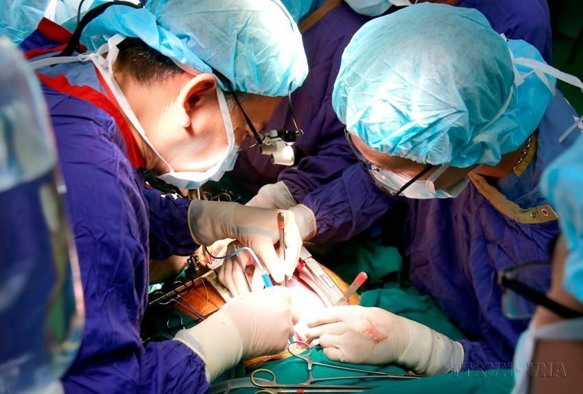 Vietnam’s healthcare has made comprehensive and robust progress since “Doi moi”. In photo: Vietnam’s first successful multi-organ transplant involving six organs at Viet Duc University Hospital, Hanoi, Dec. 24, 2018. (Photo: VNA)
