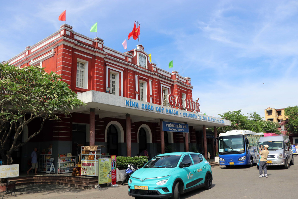 Hue Railway Station with French architectural style. (Photo: VNA)