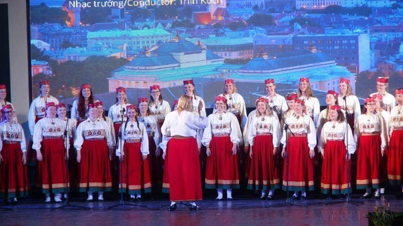 The Estonian Choir performs at the opening night of the 6th Vietnam International Choir Competition - Hoi An 2019 (May 15, 2019). (Photo: VNA)