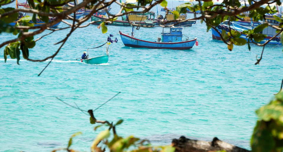 Poetic, peaceful scenery in Vi Rong Cape area. (Photo: VNA)