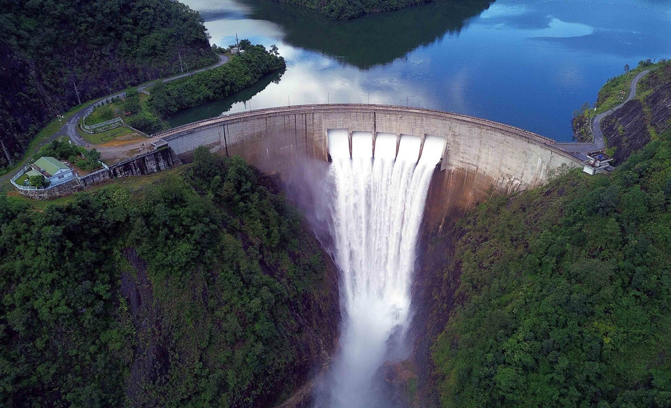 Nam Chien hydropower dam is the first of its kind in Vietnam, designed and built as the country’s largest arch dam. (Photo: VNA)