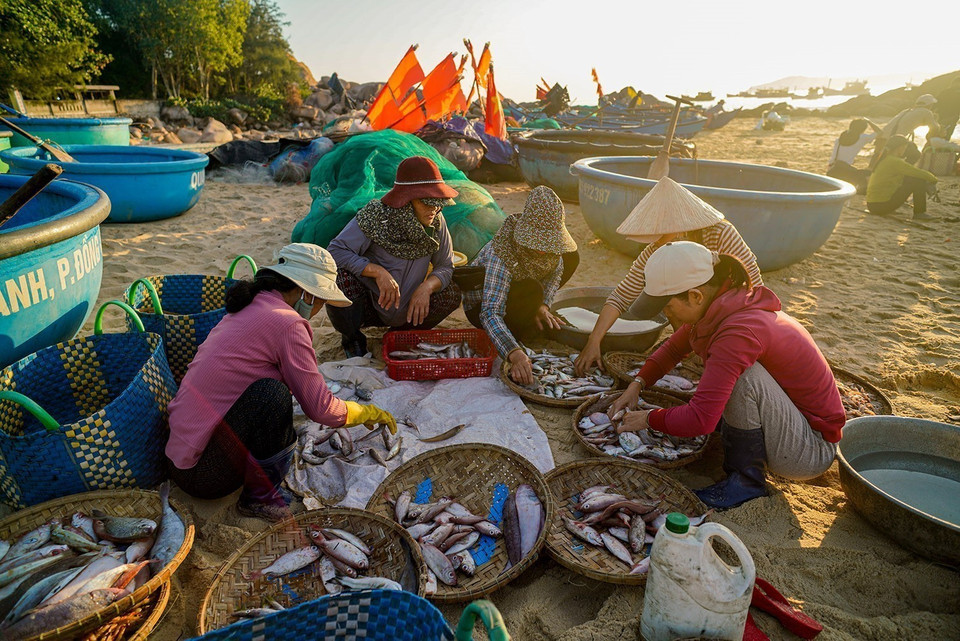Transactions are carried out swiftly. (Photo: VNA)
