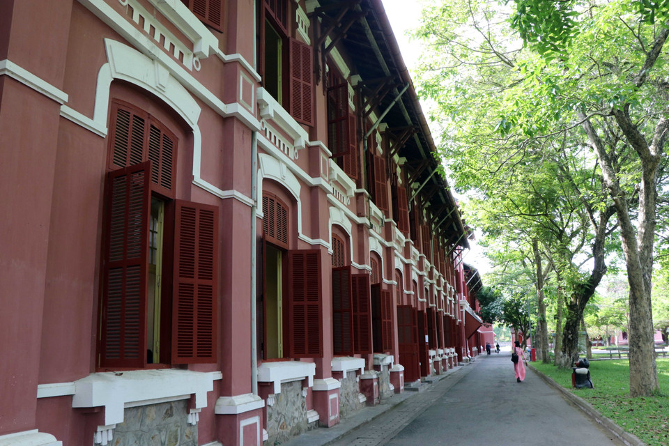 Hai Ba Trung High School is one of the typical French architectural works in Hue city. (Photo: VNA)