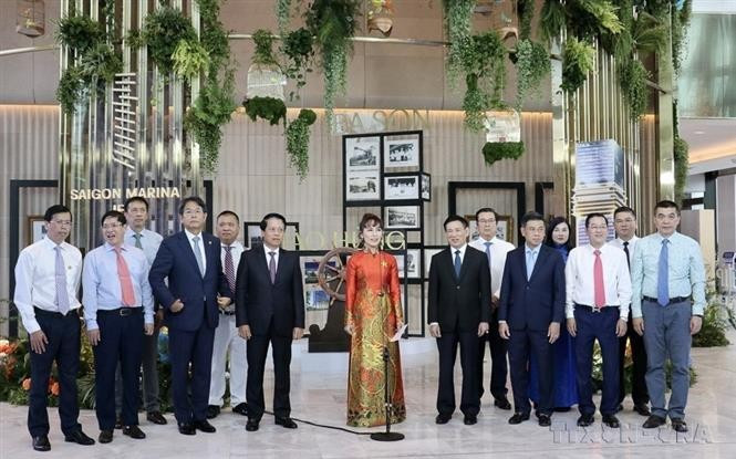 Inauguration ceremony of the Saigon Marina International Financial Centre (Saigon Marina IFC) – one of 80 key projects launched to celebrate the 80th National Day of Vietnam (September 2, 1945 –2025), marking the beginning of the Ho Chi Minh City International Financial Centre development. (Photo: VNA)