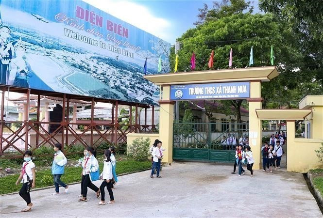 Schools at all levels in Thanh Nua Commune, a historical site in the Dien Bien Phu Campaign, are spacious and well-built. (Photo: VNA)