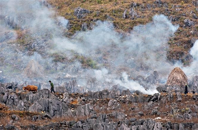 A panoramic view of the Dong Van Karst Plateau. (Photo: VNA)