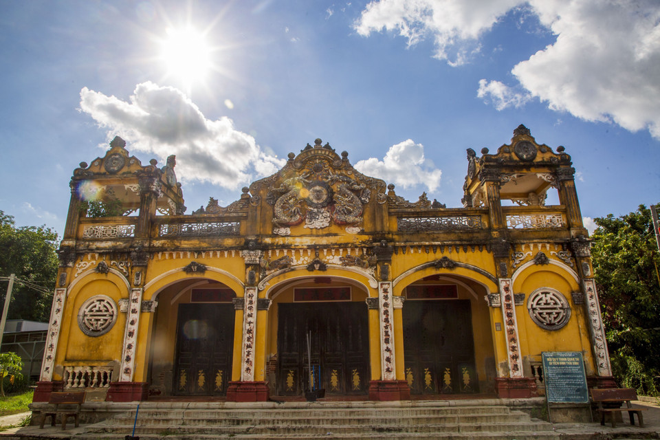 Thai Binh Communal House has a harmonious and beautiful overall architecture. (Photo: VNA)