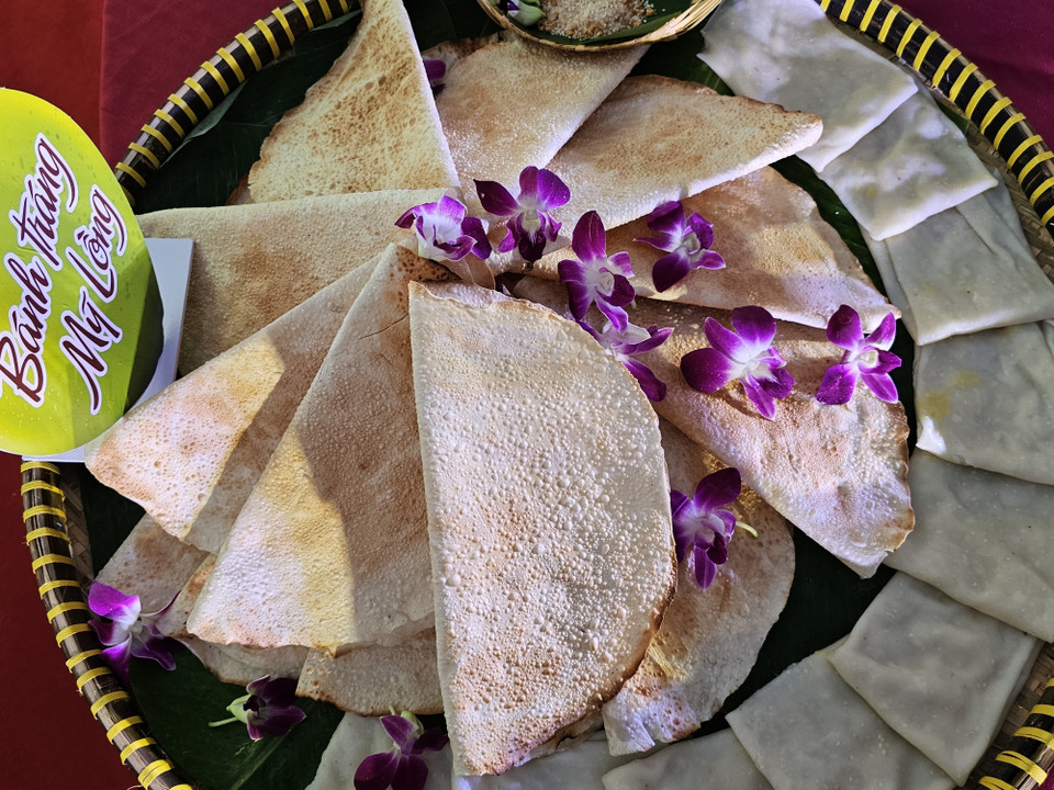 My Long rice paper is attractive for its delicious, crispy, and sweet taste. (Photo: VNA)