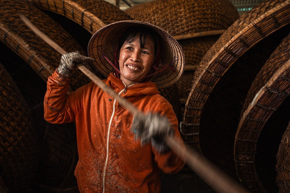 Phu My’s basket boats are the result of years of experience and refined craftsmanship. (Photo: VNA)