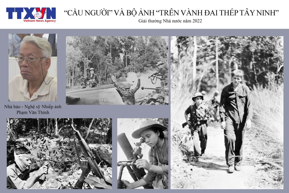 The photo “On the steel belt of Tay Ninh” by photographer Pham Van Thinh wins the State Prize for Literature and Arts in 2022. (Photo: VNA)