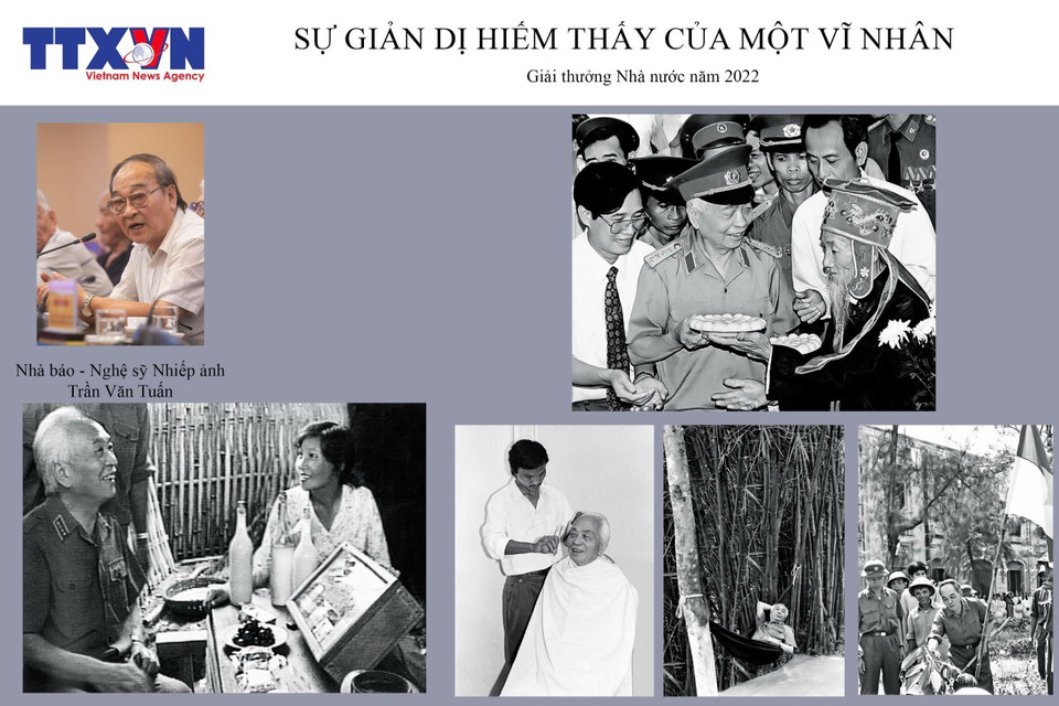 The series “The rare simplicity of a great man” with 8 photos taken by photographer Tran Van Tuan wins the State Prize for Literature and Arts in 2022. (Photo: VNA)