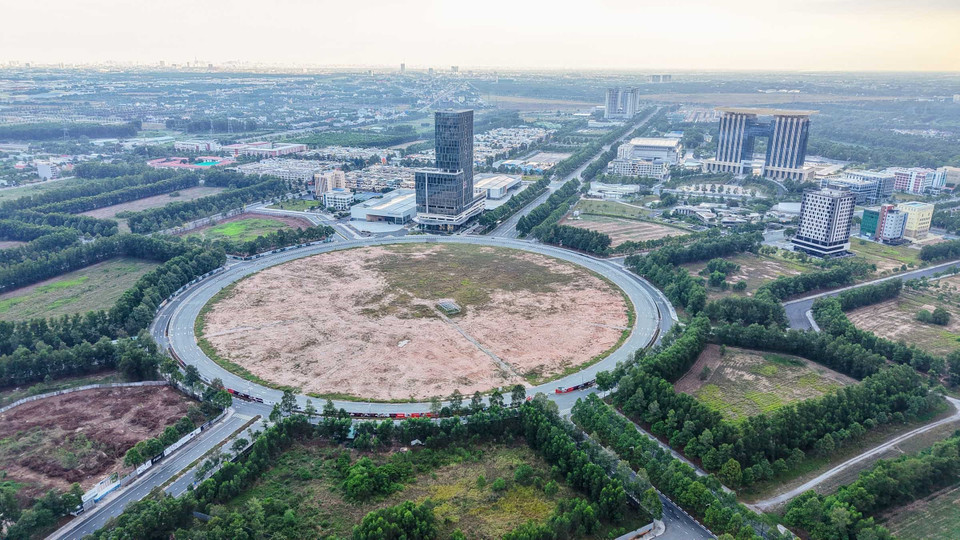 The future cultural, commercial, and service area, along with the central station A1 in Binh Duong New City, is set for construction soon. (Photo: VNA)