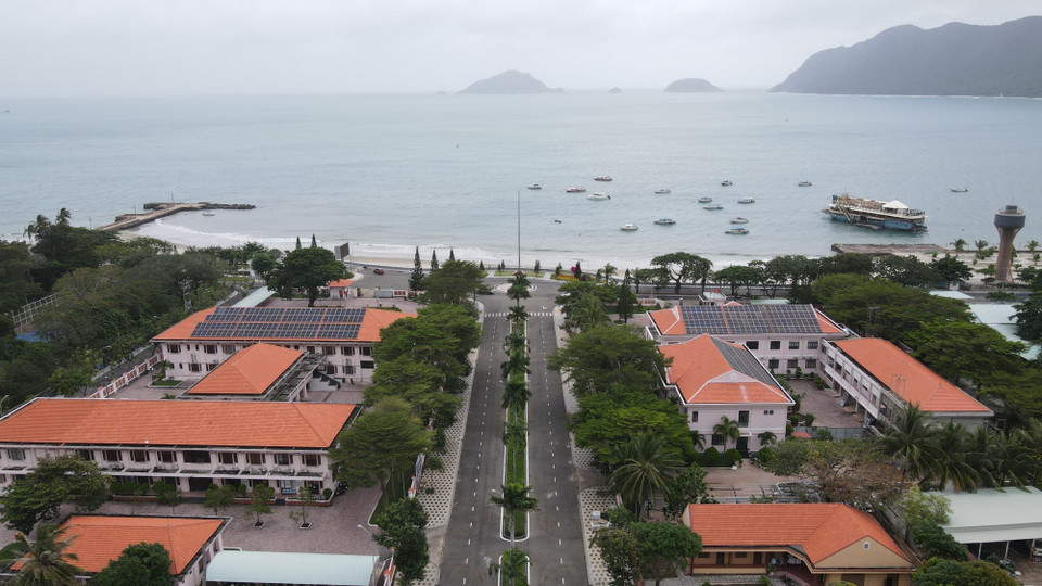 The administrative and tourism center of Con Dao District. (Photo: VNA)