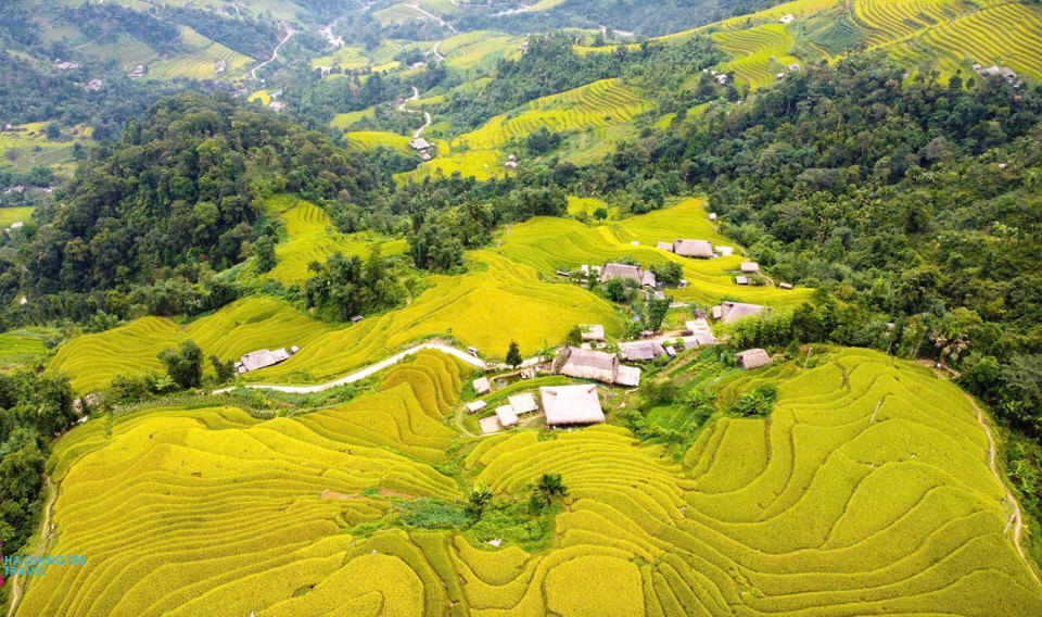 Terraced fields in Xa Phin, Thanh Thuy commune, Tuyen Quang province. (Photo: VNA)