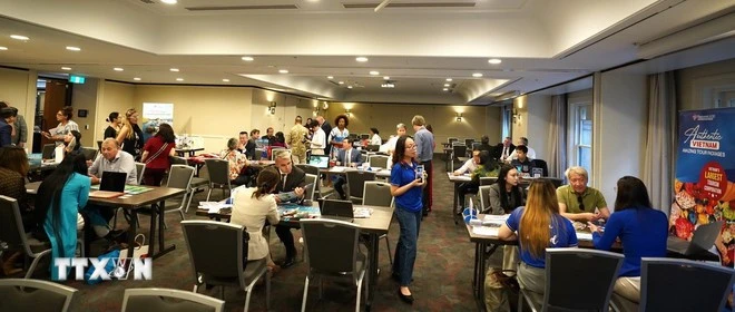 The programme includes business-to-business (B2B) meetings to promote cooperation between Vietnamese and Australian enterprises (Photo: VNA)