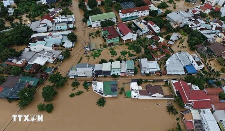 Flooding in Khanh Hoa province in November (Photo: VNA)