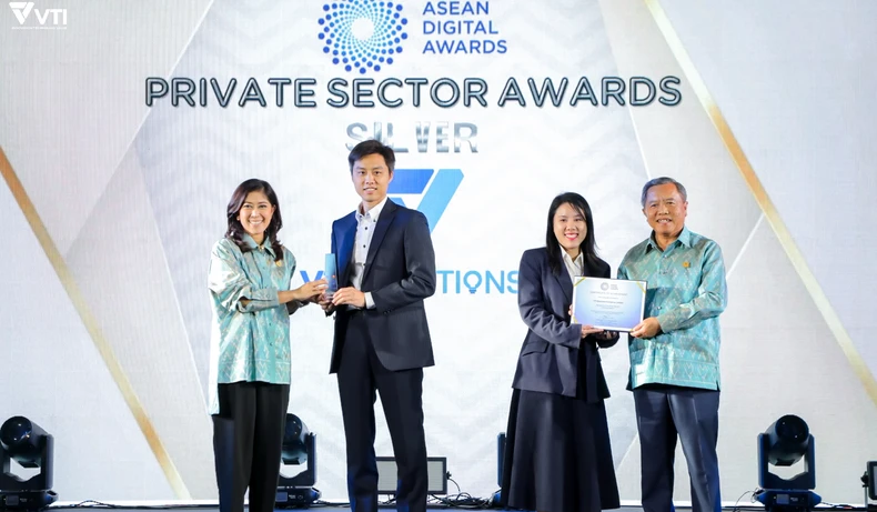 A Vietnamese enterprise’s product wins the silver award in the final round of the ASEAN Digital Awards held in January 2025 in Thailand. (Photo: Organising Board)