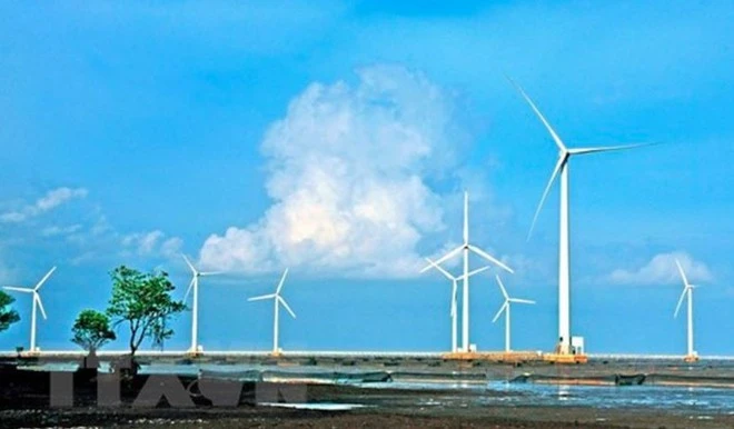 The Ky Anh wind power plant project will have a designed capacity of up to 400 MW, expected to generate approximately 1,053.3 GWh of electricity annually, equating to a capacity factor (Cf) of 30.1%. (Illustrative photo: VNA)