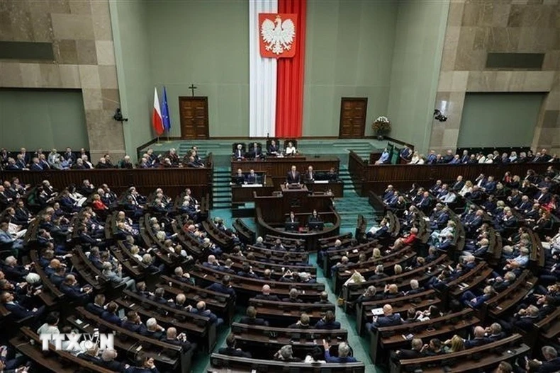 A session of the Polish Parliament (Photo: PAP/VNA)