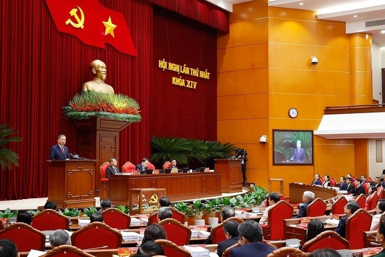 The first session of the 14th Party Central Committee on January 23, 2026 (Photo: VNA)