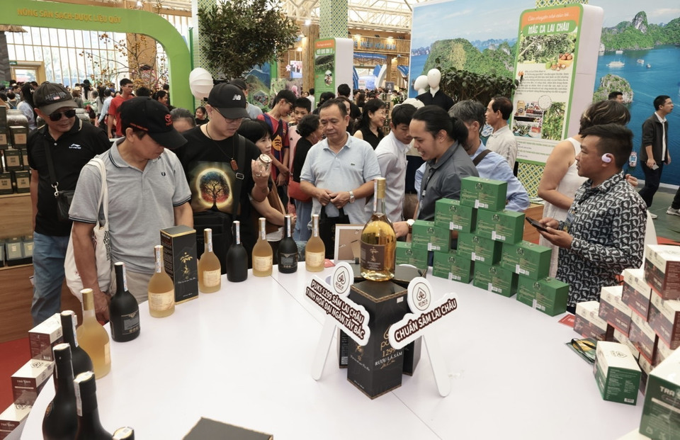 Visitors tour and shop at the fair. (Photo: Tran Viet/VNA)