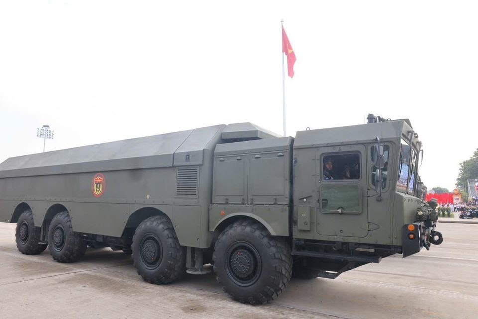 The Bastion-P missile system, one of the world’s most advanced mobile coastal defense missile systems. (Photo: VNA)