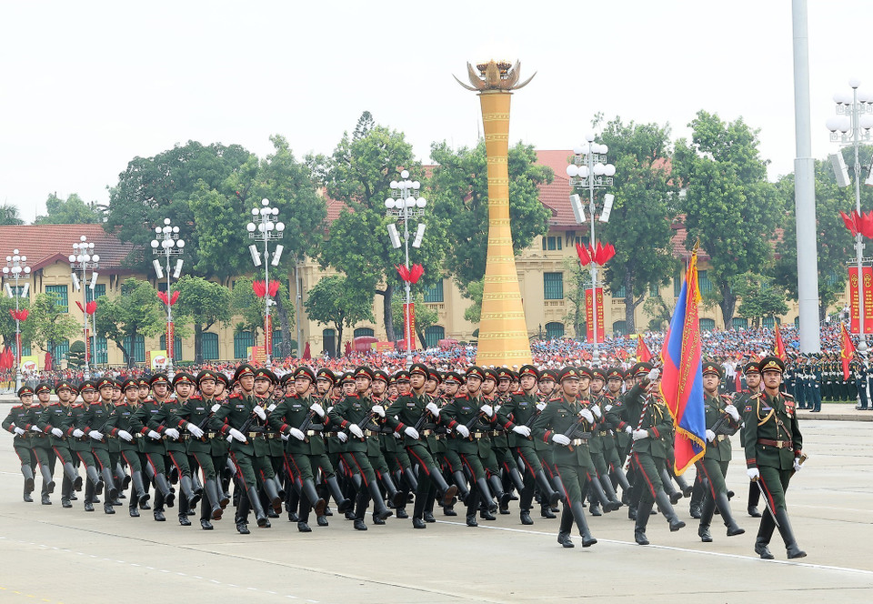 Lao People’s Army unit. (Photo: Lam Khanh - VNA)