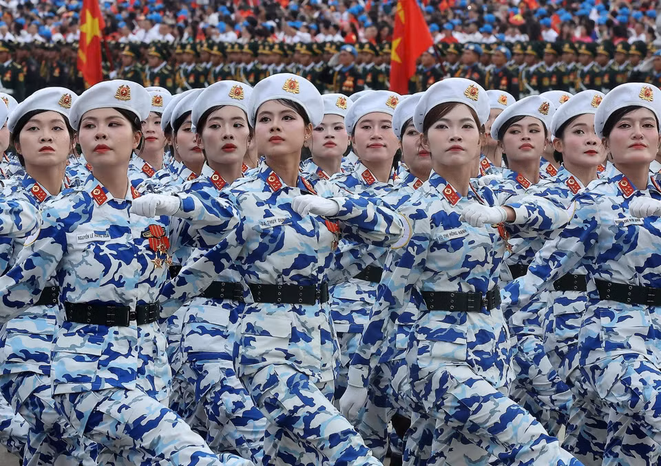 Female officers of the Military Medical Corps. (Photo: Lam Khanh - VNA)