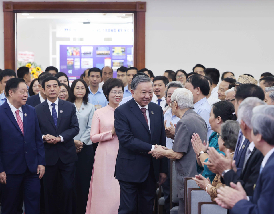 General Secretary To Lam attends Vietnam News Agency's 80th founding anniversary (Photo: VNA)