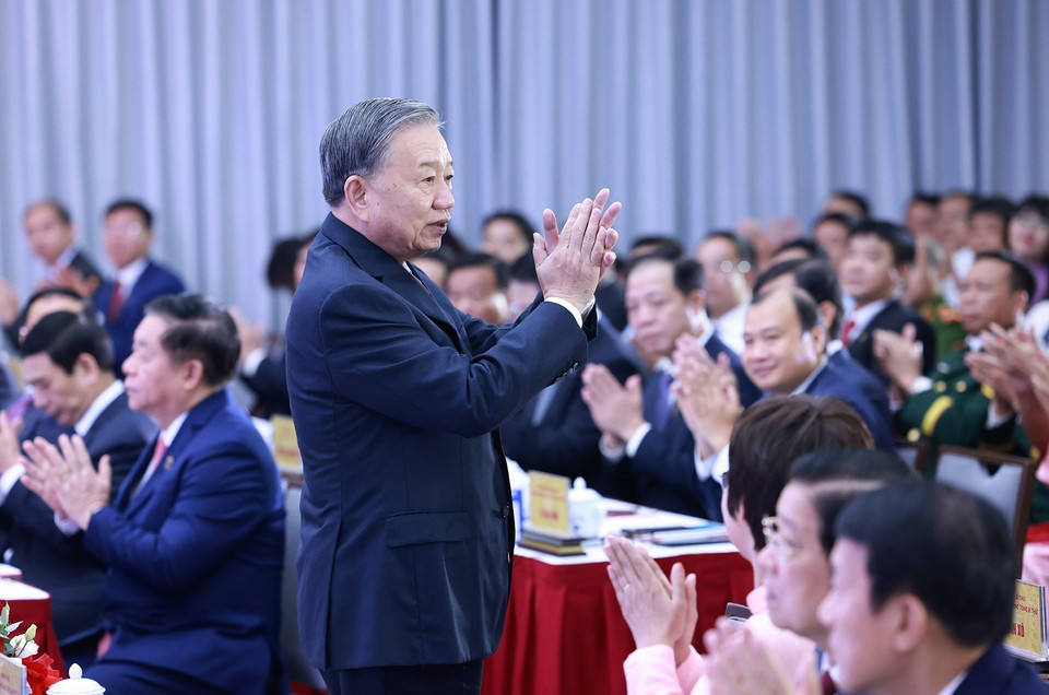 General Secretary To Lam attends Vietnam News Agency's 80th founding anniversary (Photo: VNA)