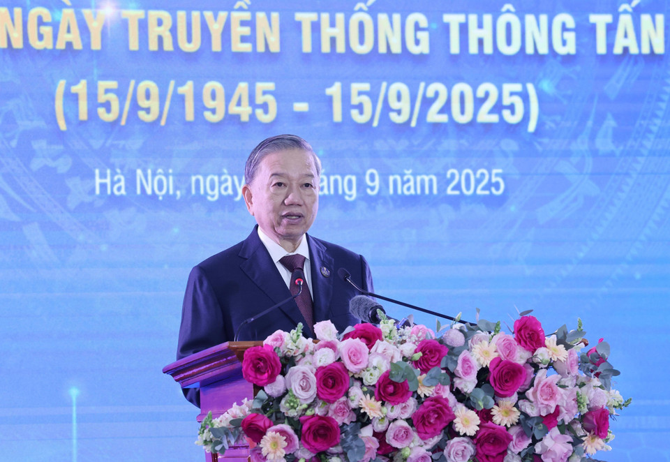 Party General Secretary To Lam speaks at the event (Photo: VNA)