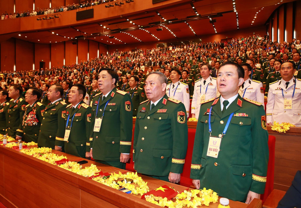 Delegates of the Vietnam People’s Army attend the congress. Photo: Trong Duc – VNA