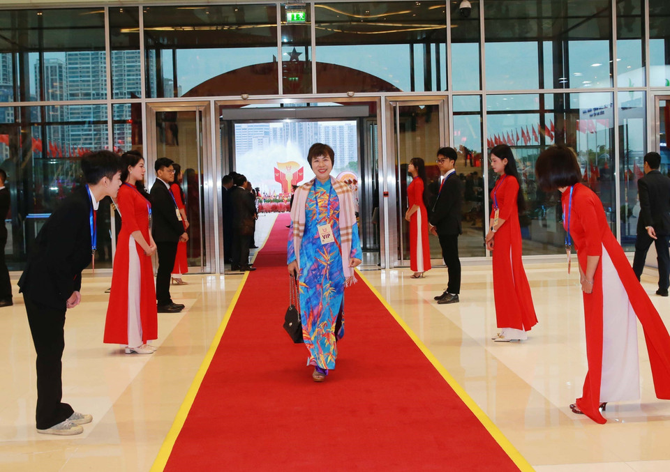 Director General of the Vietnam News Agency Vu Viet Trang attends the congress. Photo: VNA