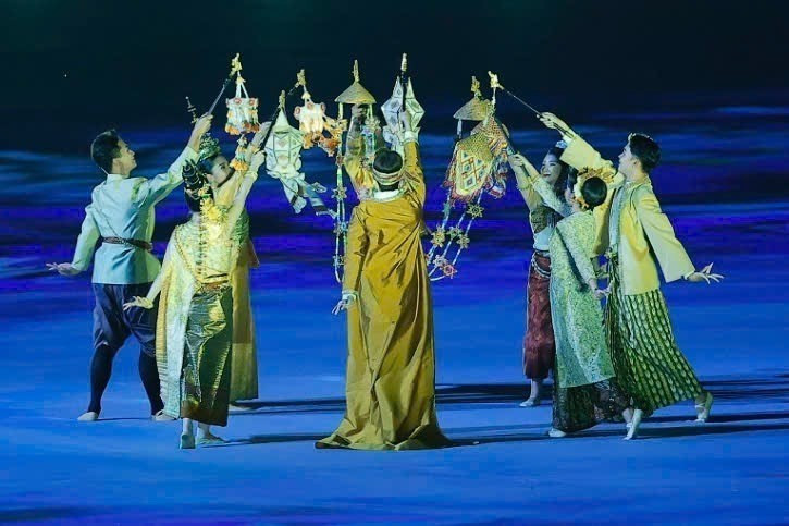 Art performance at the Opening Ceremony of SEA Games 33. Photo: Minh Quyet – VNA Correspondent in Thailand
