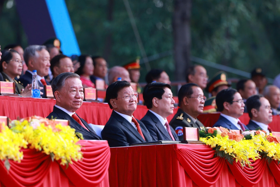  Party General Secretary To Lam and delegates attend the ceremony Photo: VNA